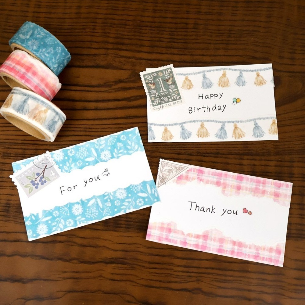 *激動小鹿*日本 正版 MIND WAVE 異形紙膠帶  水彩風Bacteriaing Tape Die Cut-細節圖5