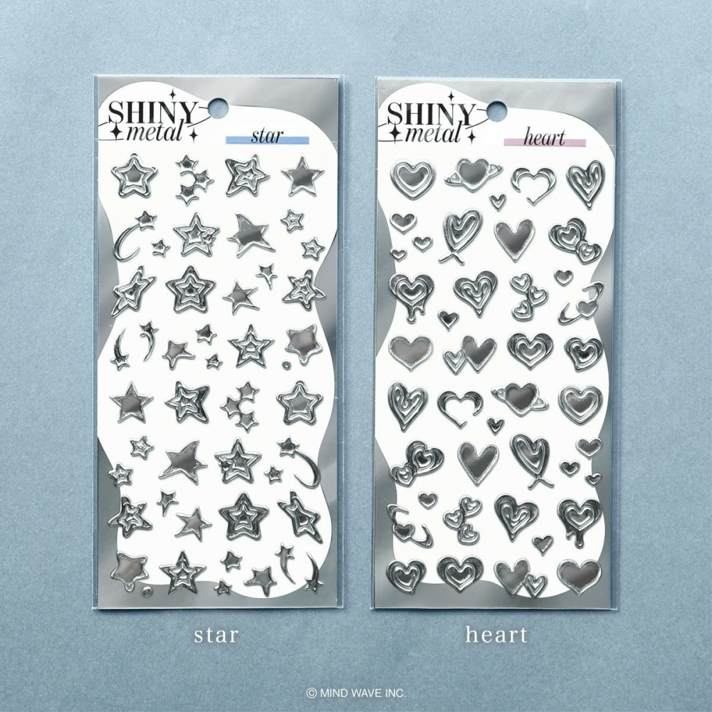 *激動小鹿*<現貨>MIND WAVE 貼紙 Shiny Metal 金屬系列 立體貼紙 日本貼紙-細節圖2