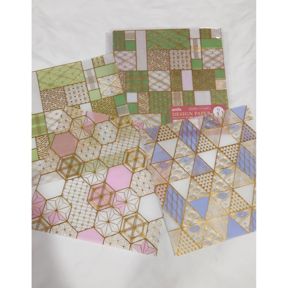 *激動小鹿*<現貨>日本 Amifa 158342 日式格紋風 半透明 硫酸紙 色紙 2025新品-細節圖2