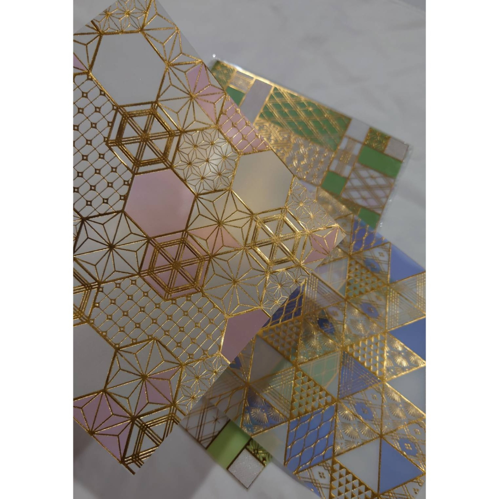 *激動小鹿*<現貨>日本 Amifa 158342 日式格紋風 半透明 硫酸紙 色紙 2025新品-細節圖3