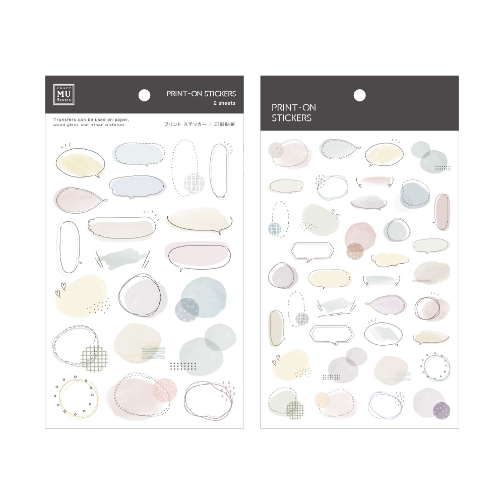 *激動小鹿* MU - Print-On Stickers 轉印貼紙 -no.274~280 轉印貼 2026第一季新品-規格圖9