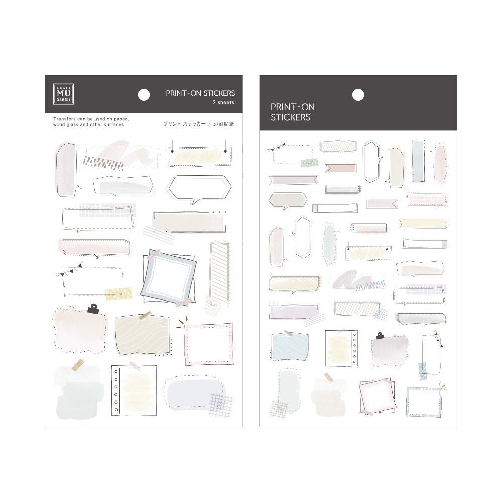 *激動小鹿* MU - Print-On Stickers 轉印貼紙 -no.274~280 轉印貼 2026第一季新品-規格圖9