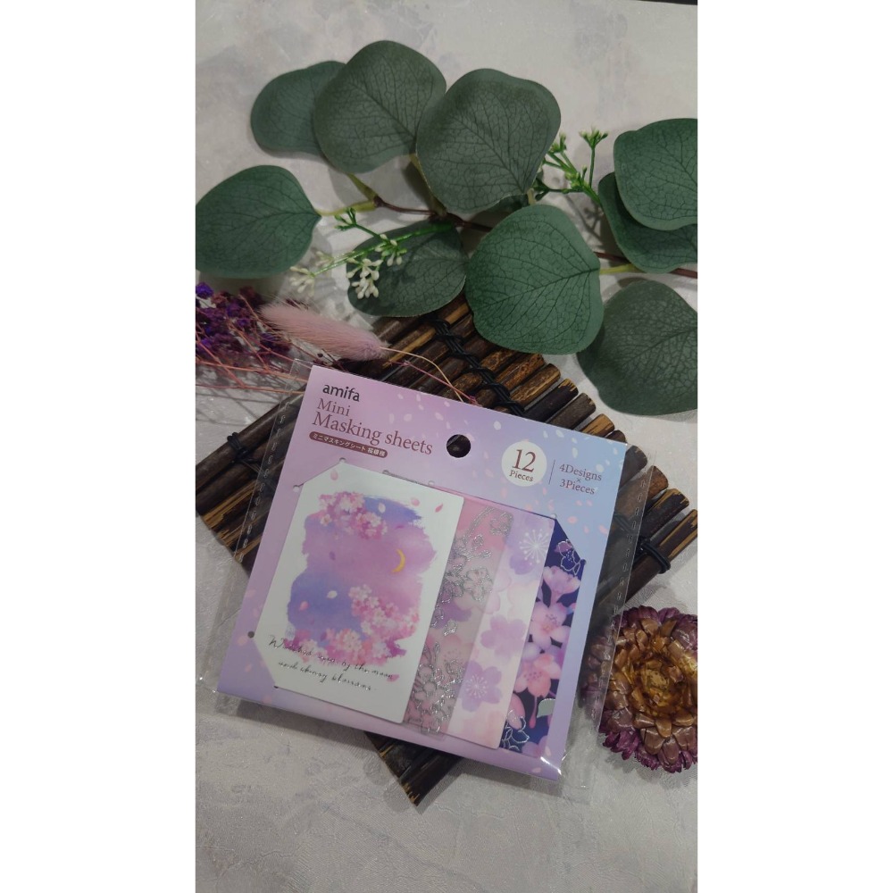*激動小鹿*<現貨>日本 AMIFA 貼紙162806自剪自貼 迷你拼貼貼紙 櫻花系列 2026新品-規格圖4