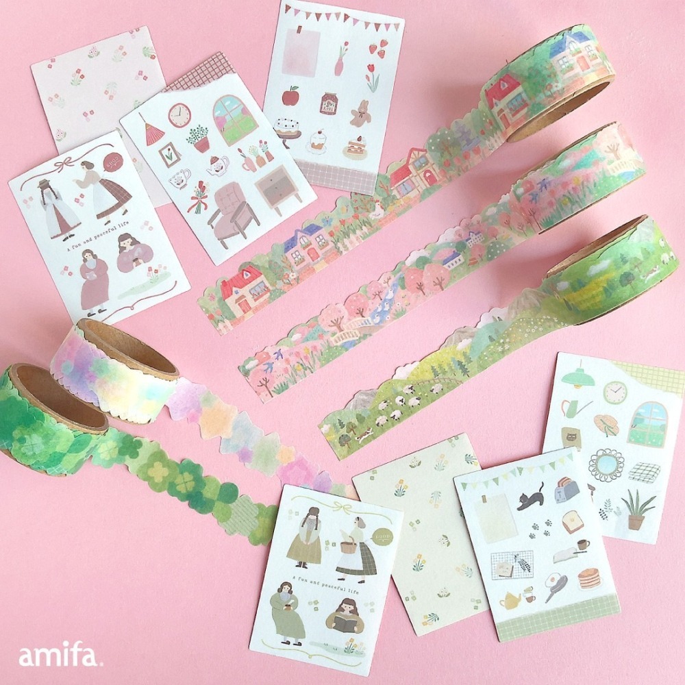*激動小鹿*<現貨>日本 amifa 紙膠帶 春日全景 幸運核心系列 日本原裝進口 2026年新品 紙膠帶-細節圖2