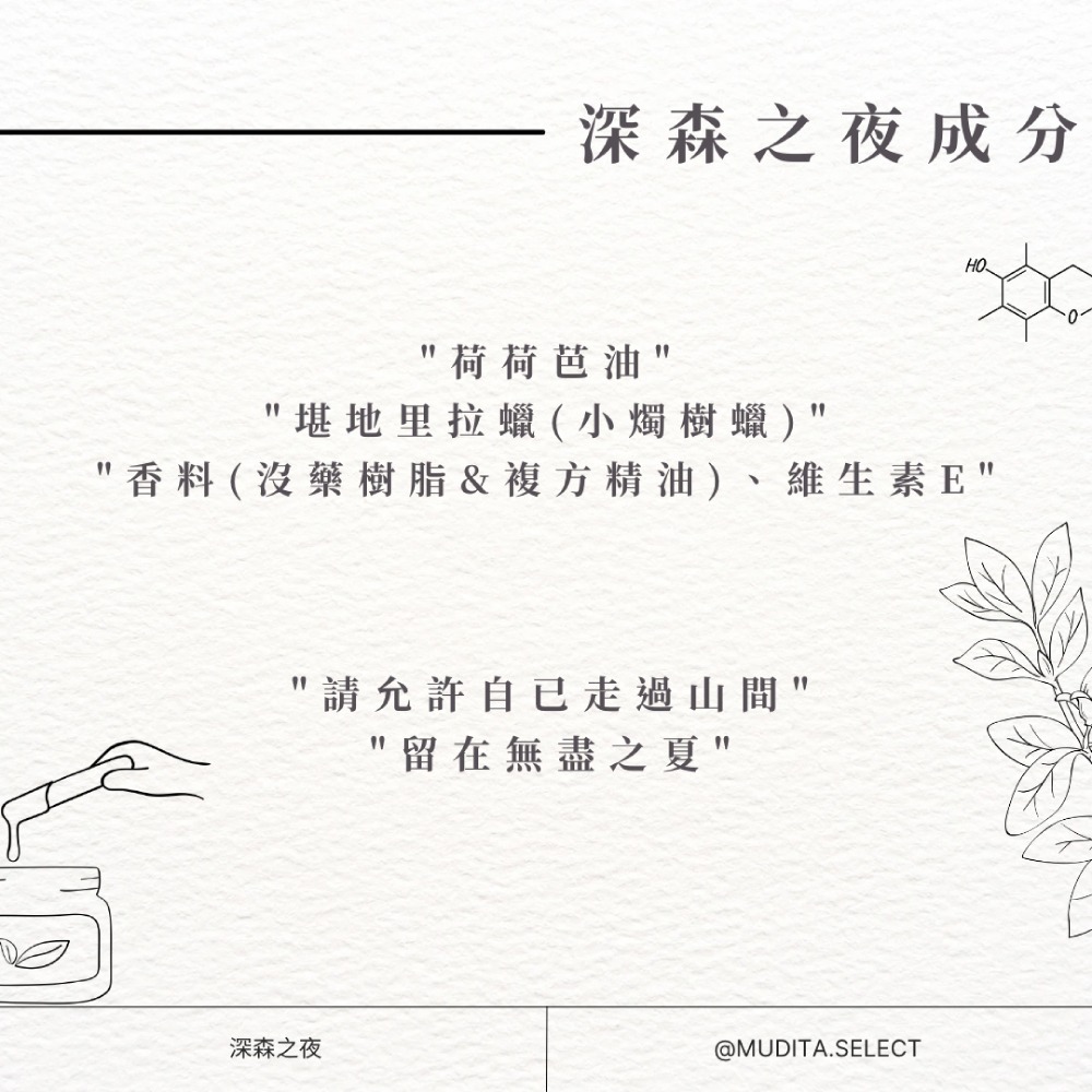 深森之夜香膏 -【Wilderness Lab】天然植萃固體香水-細節圖4