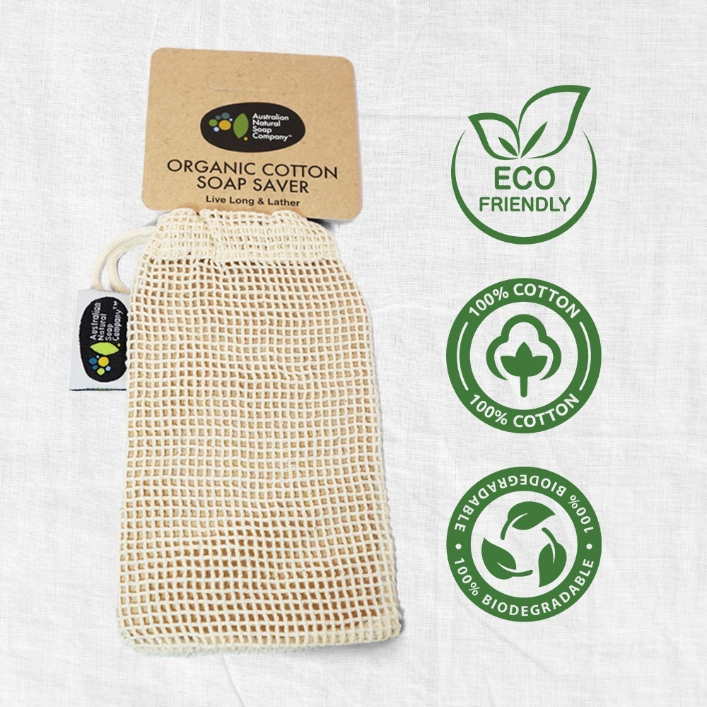 100%有機棉手工皂起泡袋 – 【Australian Natural Soap Company】-細節圖2