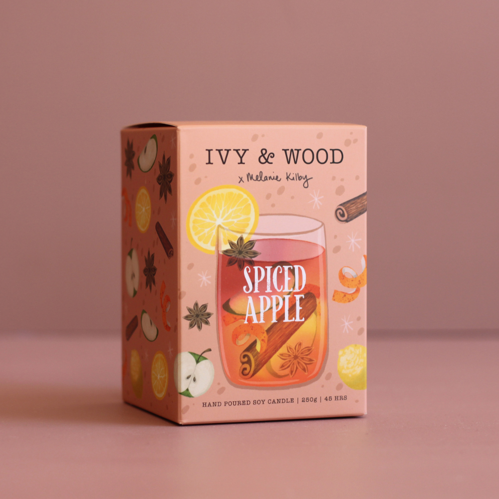 【聖誕限定】香料蘋果香氛蠟燭-【IVY&WOOD】天然手作香氛-細節圖3