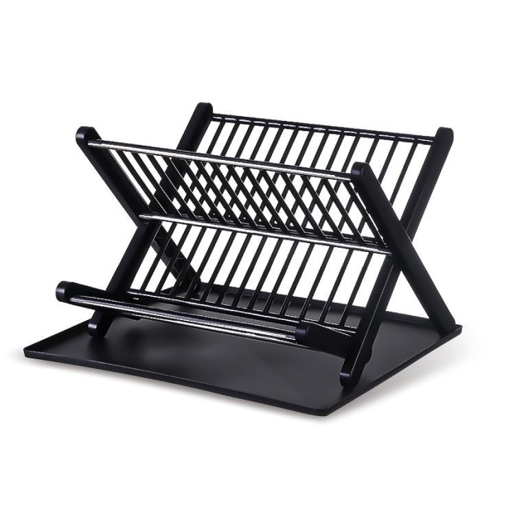 摺疊碗盤架 瀝水架 收納架【小麥購物】 碗盤架 置物架 收納 碗盤 碗碟架 盤架 餐盤架 雙層碗盤【C439】-細節圖2