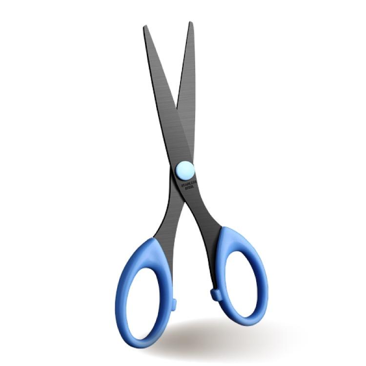 不鏽鋼黑刃剪刀【小麥購物】【G303】剪刀 不鏽鋼 事務剪刀 質感 文青風 美工剪刀 黑色剪刀 文書剪-細節圖2