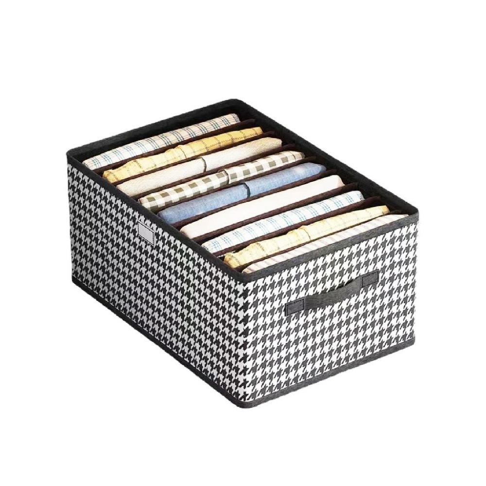 千鳥紋收納盒 衣物收納袋 衣櫃收納 置物【小麥購物】衣物收納盒 收納盒 衣物分隔 衣櫃 衣櫥 【C465】-細節圖2