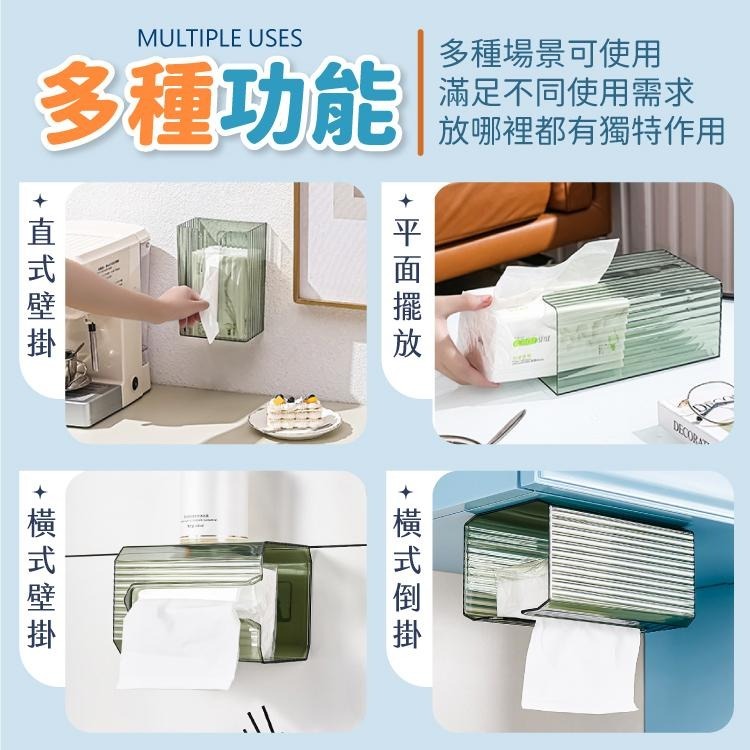 壁掛式紙巾盒 衛生紙架 衛生紙盒 收納【小麥購物】面紙架 廁所 置物架 衛生紙架 收納架 浴室【C217】-細節圖7
