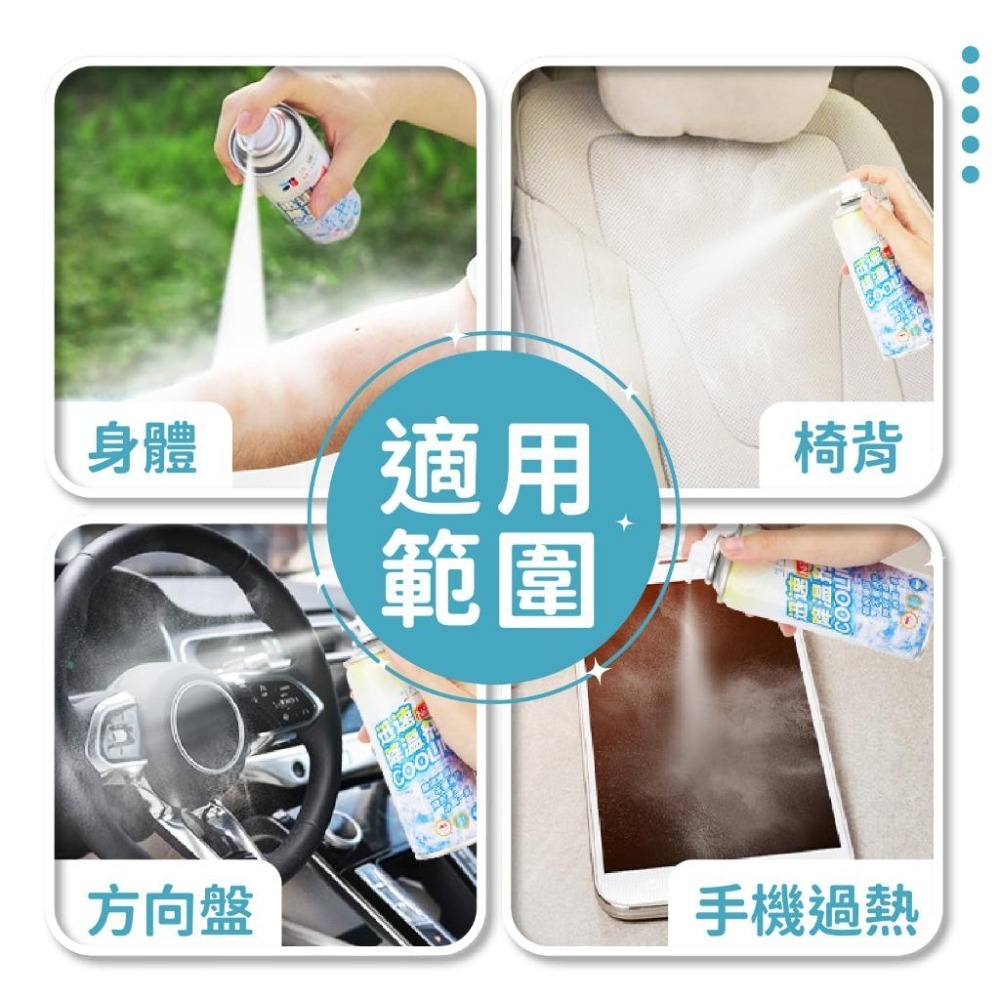 降溫噴霧 汽車降溫 涼感噴霧 清涼噴霧 【小麥購物】冰涼噴霧 衣物清涼噴霧 降溫劑 速冷劑【B024】-細節圖5