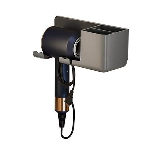 吹風機置物架 掛架 吹風機收納 【小麥購物】台灣現貨【C136】免釘 收納 置物架 浴室置物架 浴室收納 掛鉤-細節圖2