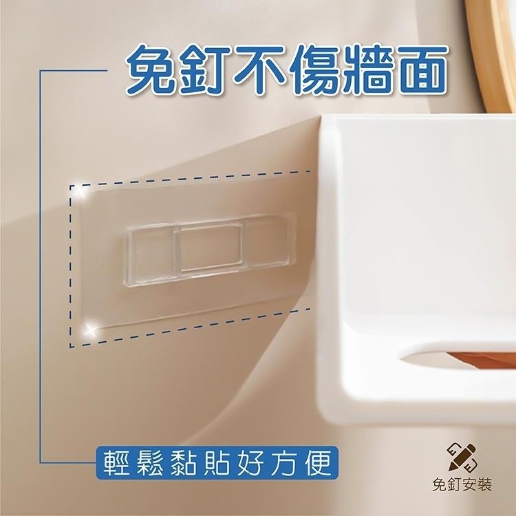 吹風機置物架 掛架 吹風機收納 【小麥購物】台灣現貨【C136】免釘 收納 置物架 浴室置物架 浴室收納 掛鉤-細節圖6