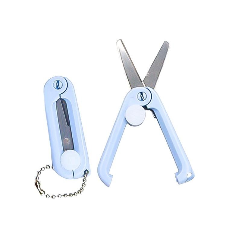 迷你 小剪刀 手帳 剪刀 【小麥購物】 文具 剪 便攜 莫蘭迪色 伸縮 隨身剪刀 剪線器 剪裁  【D104】-細節圖2