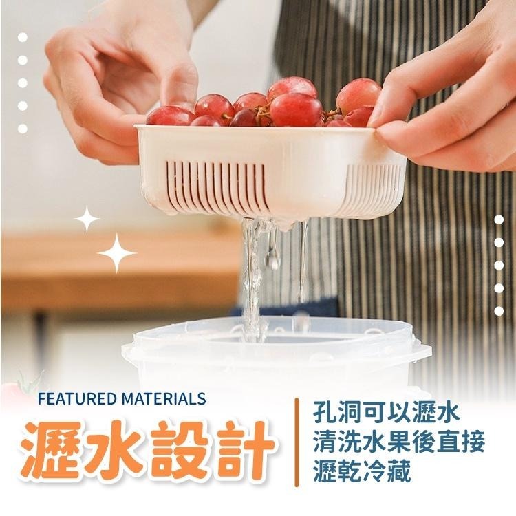 米飯分裝盒【小麥購物】台灣現貨【C003】米飯分裝盒 廚房用具 收納盒 保鮮工具 瀝水盤 保鮮盒 鮮食收納盒|-細節圖5