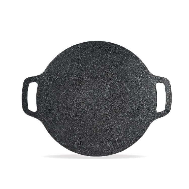 韓式烤盤 燒烤盤 煎烤盤【小麥購物】麥飯石烤盤 烤肉盤 中秋 煎盤 燒烤 牛排【C429】-細節圖2