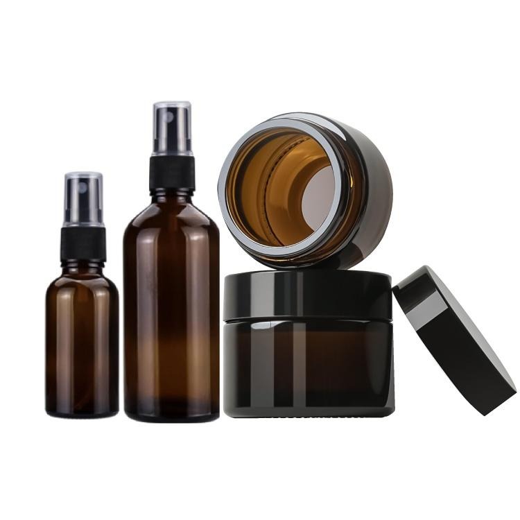 茶色玻璃分裝瓶【小麥購物】分裝瓶 茶色 玻璃瓶 玻璃分裝瓶 乳液分裝 精華液分裝 膏霜分裝 【Y376】-細節圖2