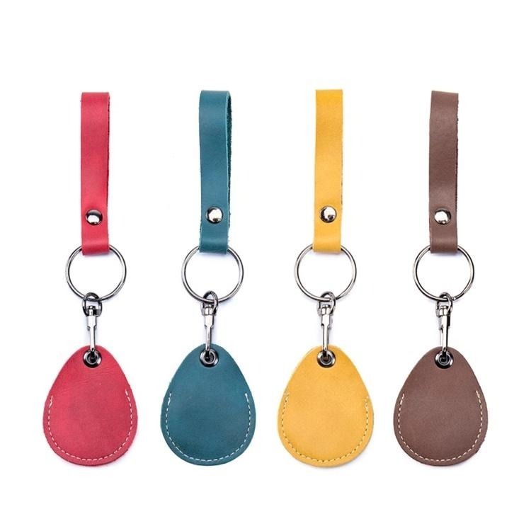 磁扣套 鑰匙圈 門禁卡套 【小麥購物】【Y203】 磁扣 感應扣 皮革磁扣套 電梯磁扣套 感應卡 水滴磁扣-細節圖2