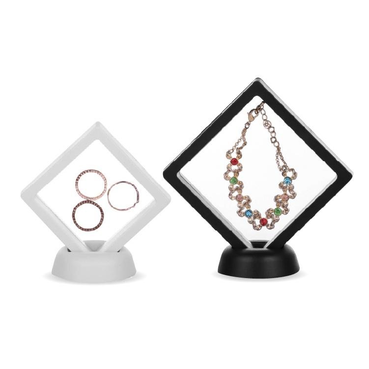 收納 收納盒 展示盒 飾品收納 首飾盒【小麥購物】 收納框 透明膜 耳環 透明收納盒 飾品收納盒【D056】-細節圖2