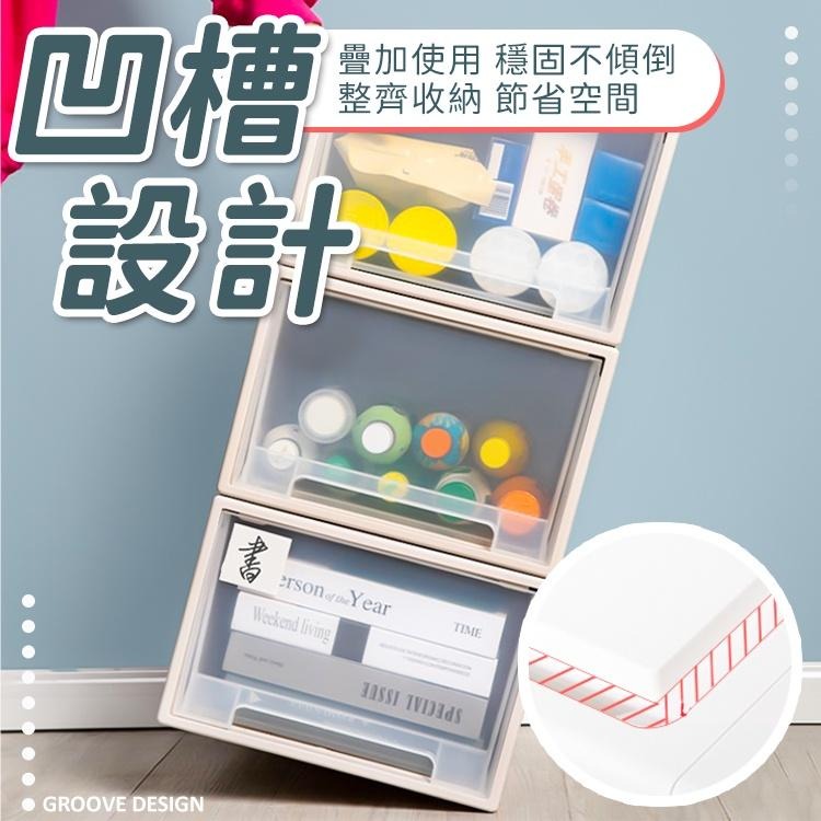 抽屜式收納盒【小麥購物】24H出貨台灣現貨【B025】收納櫃 抽屜櫃 置物箱 置物架 收納 整理箱 收納箱 衣物收納-細節圖4