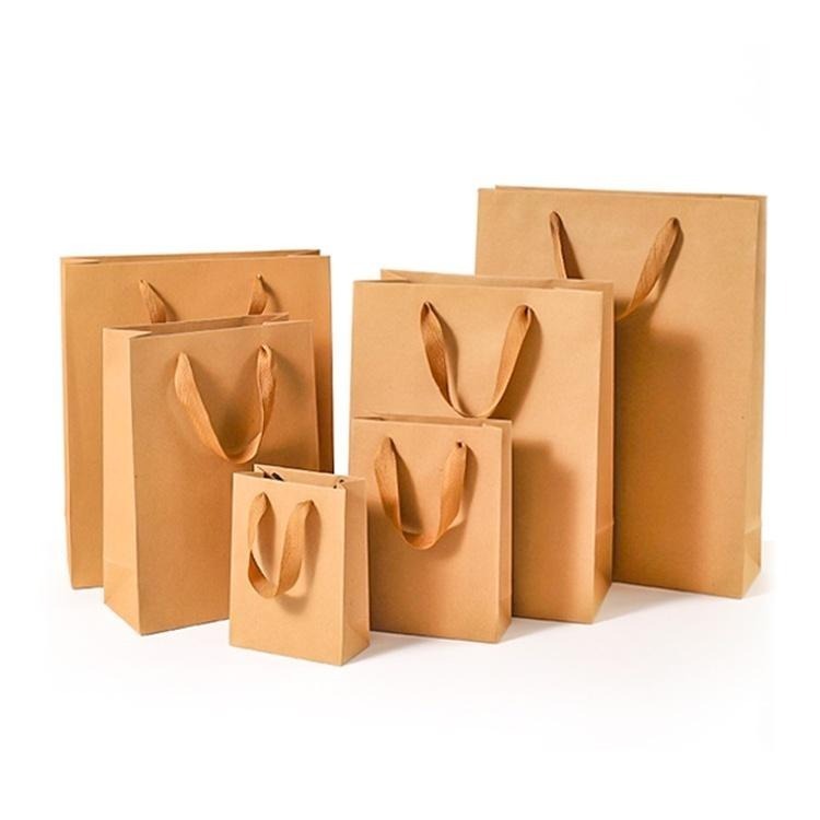 牛皮手提紙袋 透明禮品袋【小麥購物】購物袋 禮品袋 包裝袋 文具袋 禮物袋 袋子 寬繩紙袋 外帶包裝 【G378】-細節圖2