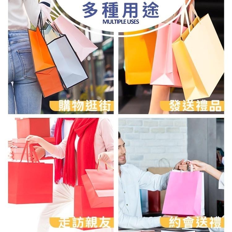 牛皮手提紙袋 透明禮品袋【小麥購物】購物袋 禮品袋 包裝袋 文具袋 禮物袋 袋子 寬繩紙袋 外帶包裝 【G378】-細節圖9