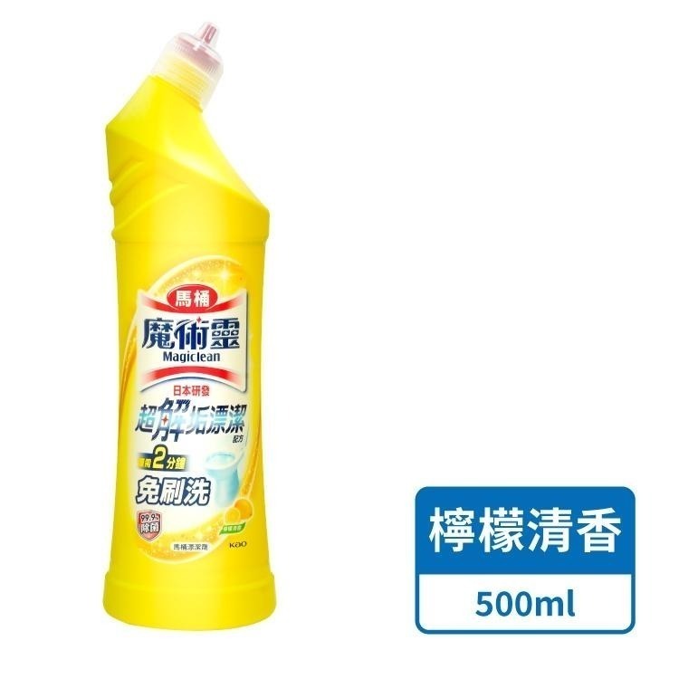 魔術靈 馬桶清潔劑 500ml【小麥購物】台灣現貨【S080】清潔劑 清潔 浴廁 馬桶 衛浴清潔 免刷洗 檸檬-細節圖4