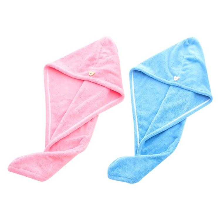 珊瑚絨乾髮帽【小麥購物】擦髮帽 包頭巾 乾髮毛巾 吸水帽 浴帽 擦髮浴帽 珊瑚絨毛巾 速乾 【G298】-細節圖2