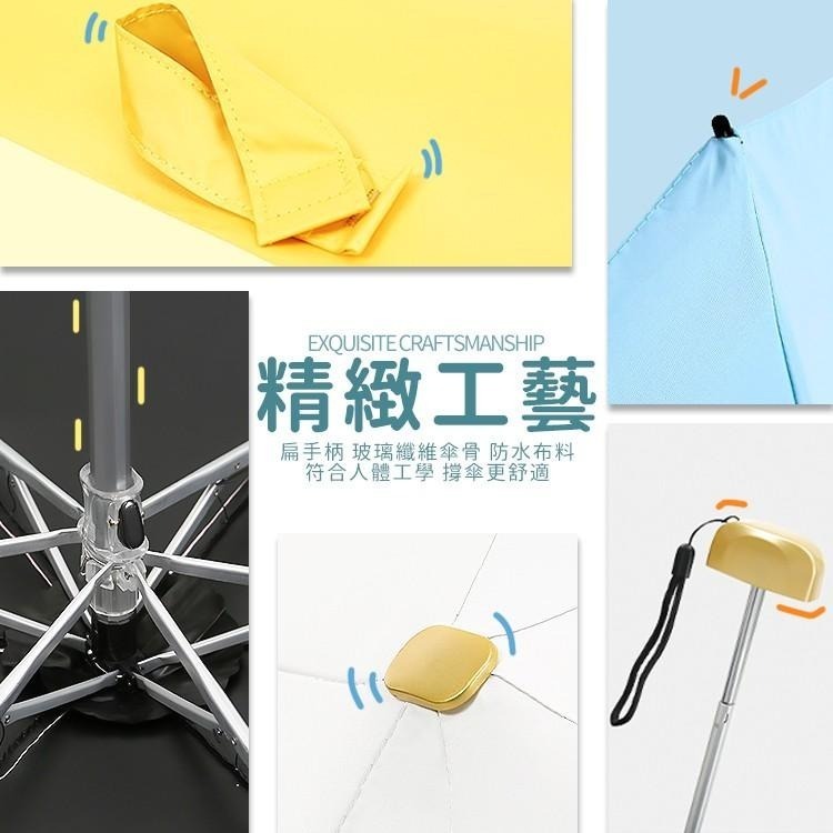 雨傘 陽傘 摺疊傘 防曬 口袋傘 迷你口袋傘【小麥購物】防曬傘 遮陽傘 迷你雨傘 黑膠遮陽【Y754】-細節圖8