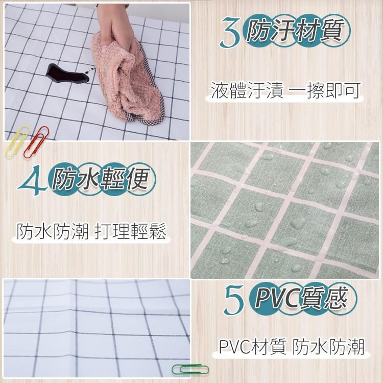 防水方格桌巾 PVC餐巾 隔熱墊【小麥購物】餐布 桌巾 桌墊 桌布 餐巾 防水桌布 防水 【G172】-細節圖9
