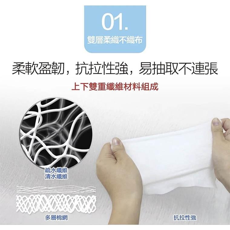 適膚克林 純水濕巾【小麥購物】20抽 水濕巾 濕紙巾 紙巾 純水紙巾 擦手巾 濕巾 手巾 【S045】-細節圖4