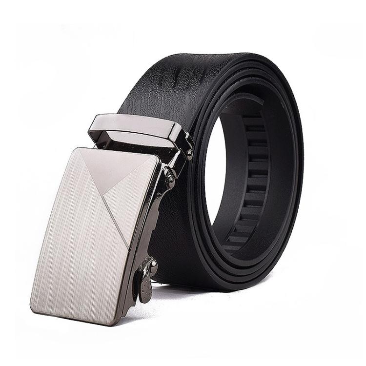 自動扣皮帶 【小麥購物】【G003】牛皮腰帶 皮帶 商務皮帶 西裝皮帶 自動扣-細節圖2