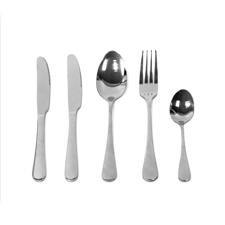 不鏽鋼餐具【小麥購物】台灣現貨 茶匙 湯匙 主餐刀 主餐叉 圓頭牛排刀 尖頭牛排刀 餐具 廚具 【Y280】-細節圖2