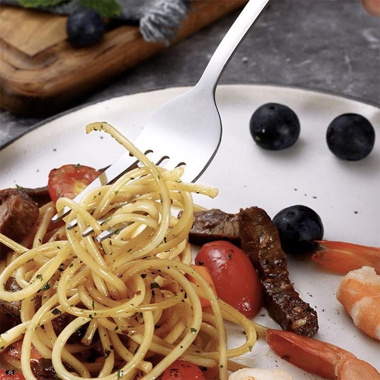 不鏽鋼餐具【小麥購物】台灣現貨 茶匙 湯匙 主餐刀 主餐叉 圓頭牛排刀 尖頭牛排刀 餐具 廚具 【Y280】-細節圖7