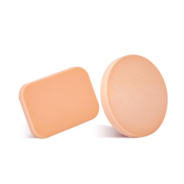 化妝粉撲【小麥購物】 台灣現貨【D072】化妝 粉撲 矽膠 海綿 乾濕兩用 彈力粉撲 方形 圓形 親膚質感-細節圖2