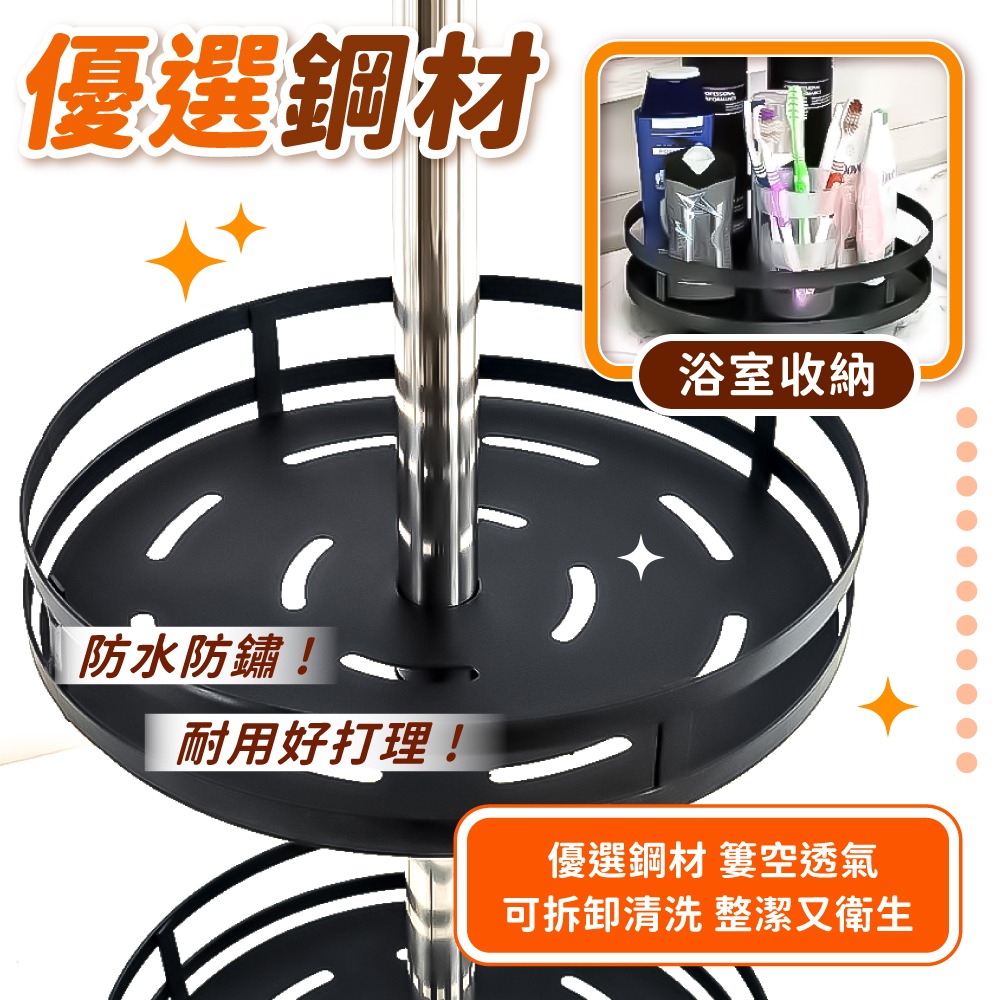 旋轉托盤置物架 置物架 收納 調味料收納架 旋轉置物盤 調料收納旋轉盤 廚房置物架 廚房【小麥購物】【C179】-細節圖7