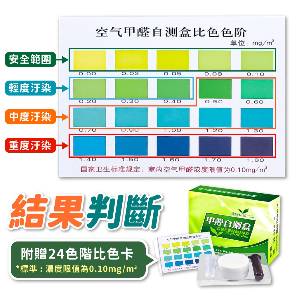 甲醛自測盒 甲醛試紙盒 甲醛檢測 甲醛檢測盒 甲醛測試劑 除甲醛炭包 甲醛去除 甲醛 甲醇試劑【小麥購物】【G088】-細節圖6