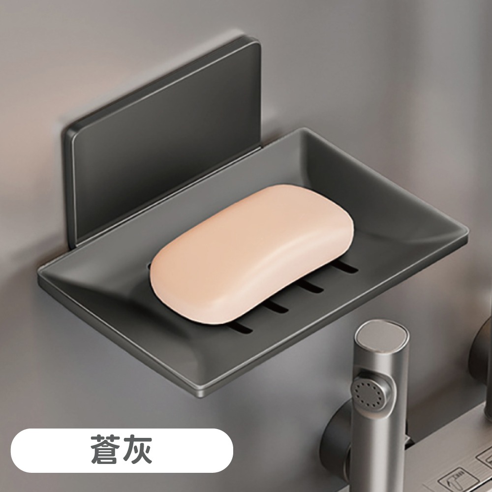壁掛肥皂架 肥皂架 免釘牆 香皂盒 香皂架 香皂 肥皂 皂盒 香皂托 浴室 廚房 瀝水架【小麥購物】【G517】-規格圖8