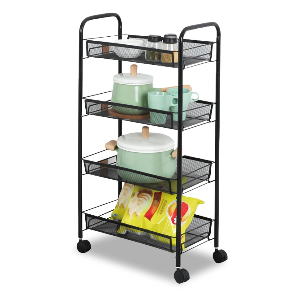 大容量置物推車 置物手推車 工具車 推車 美容車 廚房推車 收納推車 廚房收納架 層架 收納【小麥購物】【C419】-細節圖2