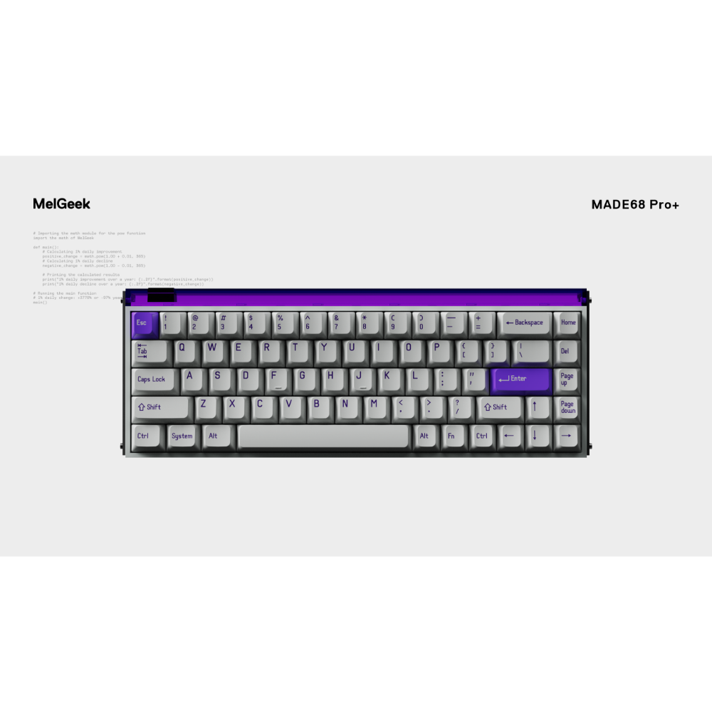 MelGeek | MADE68PRO+ 磁軸鍵盤 (官方代理貨)-規格圖6