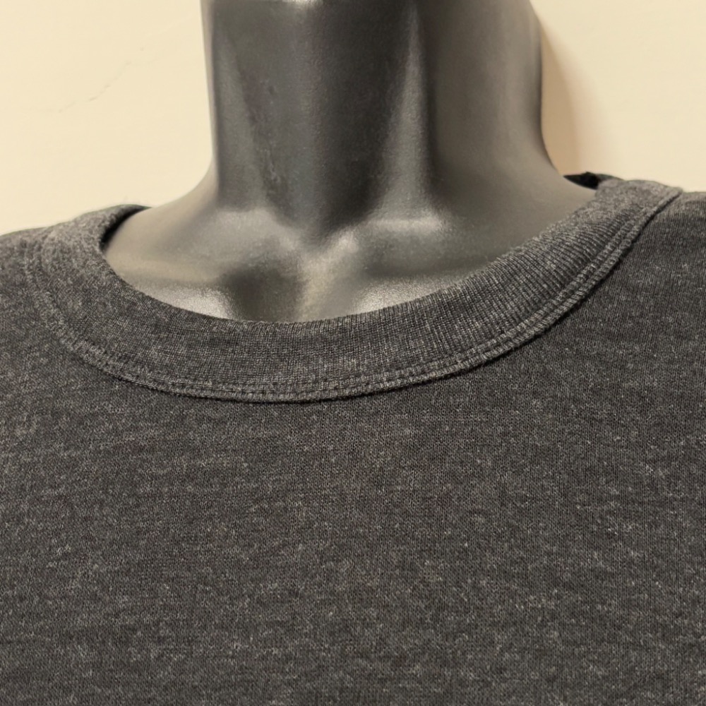 男性發熱衣 圓領 台灣製 黑灰色 保暖衣 男生-細節圖4