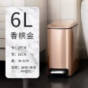 台灣現貨 不鏽鋼方形圓形垃圾桶 馬卡龍 糖果色 收納垃圾桶 衛生間 廁所 臥室 客廳廚房餐廳 腳踏 靜音 緩降-規格圖11