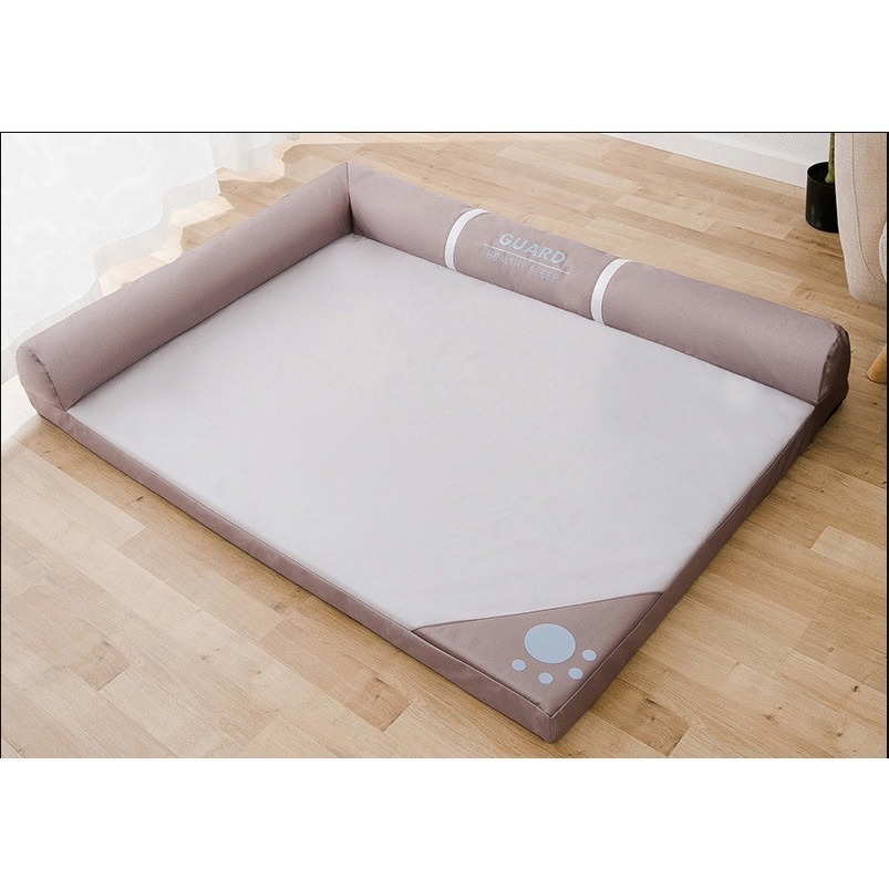 寵物沙發 台灣現貨 L型沙發窩送贈品 夏季清涼冰絲窩 牛津布 大狗床涼蓆寵物墊 貓狗窩床墊 透氣床 可拆洗-細節圖2