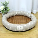 台灣現貨 寵物涼蓆窩 買1送1贈品 夏季和風日系圓形涼蓆貓窩寵物窩狗窩圓窩貓墊狗墊子中小型犬床 寵物用品-規格圖11