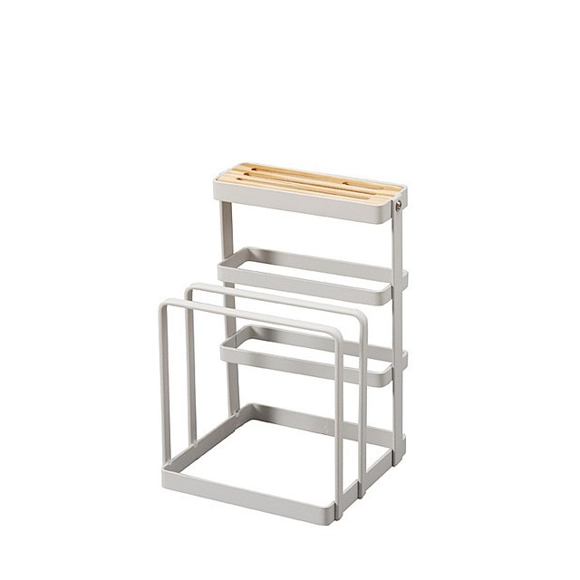 台灣出貨 北歐風簡約砧板架刀架菜板架 刀架砧板架 多功能創意廚房收納置物架收納架子菜刀座廚具用品置物架 A399-細節圖3