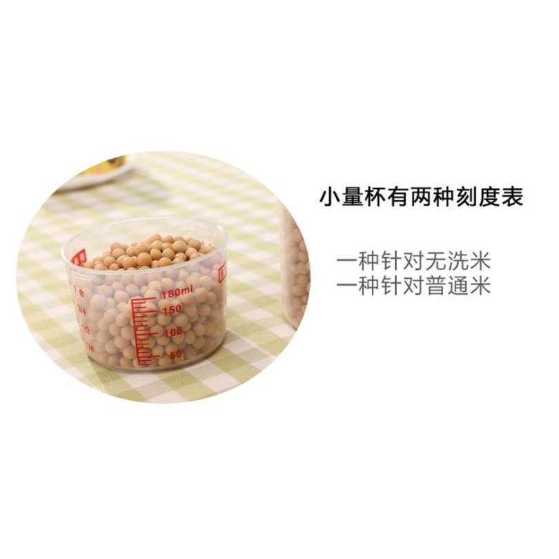 現貨儲物桶 超大容量寵物飼料桶(贈量杯) 米桶 飼料桶 乾糧桶 廚房儲米箱 2KG密封防蟲防潮日式米桶-細節圖6