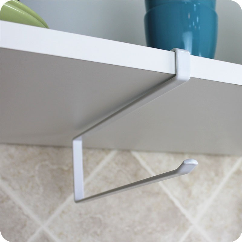 台灣出貨 日式櫥櫃免打孔捲紙架紙巾架廚房用紙餐巾紙架子廚房保鮮膜收納架-細節圖4