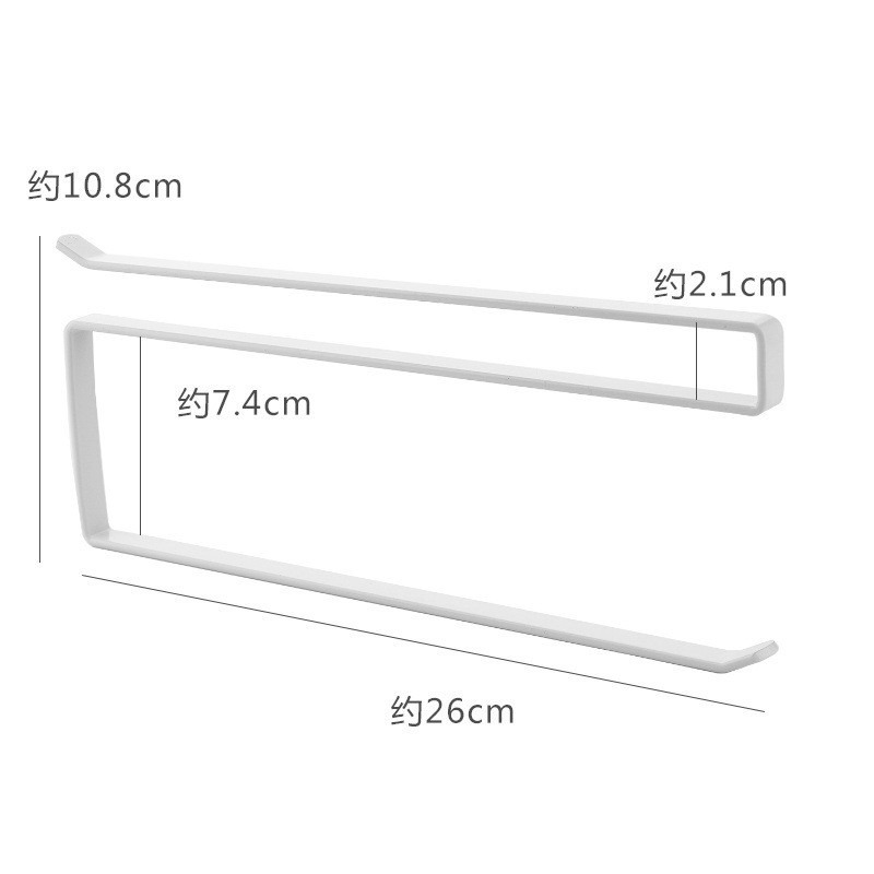 台灣出貨 日式櫥櫃免打孔捲紙架紙巾架廚房用紙餐巾紙架子廚房保鮮膜收納架-細節圖5