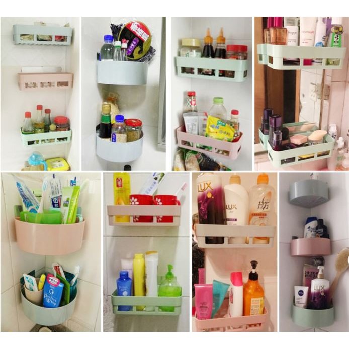 台灣出貨 吸盤浴室置物架 吸壁式置物架 壁掛式整理架 吸盤式多用塗收納架 瀝水 置物架 瀝水架 強力吸盤置物架-細節圖2